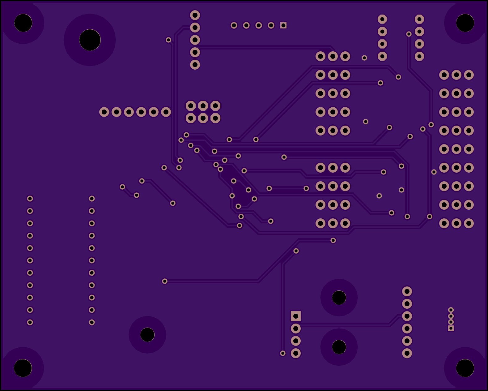 Back PCB manufacturing drawing for the aerial-robotics controller