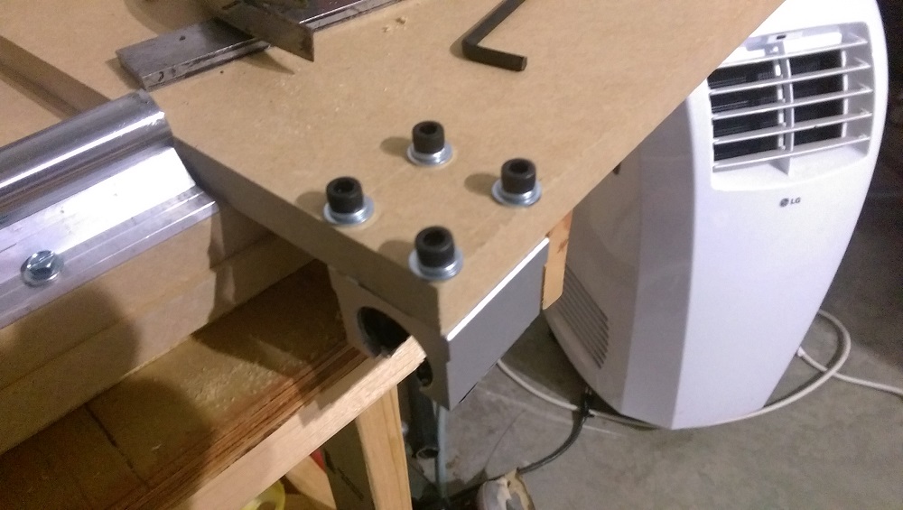 CNC mill axis and carriage under construction