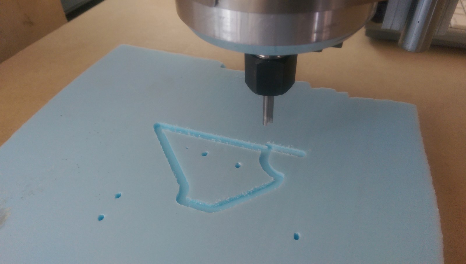 Assembled CNC mill near the end of the 2014 build