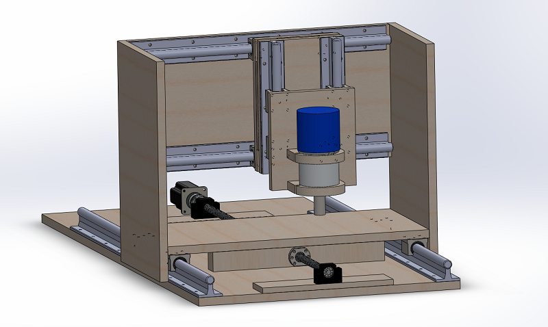SolidWorks model of Michael's CNC mill