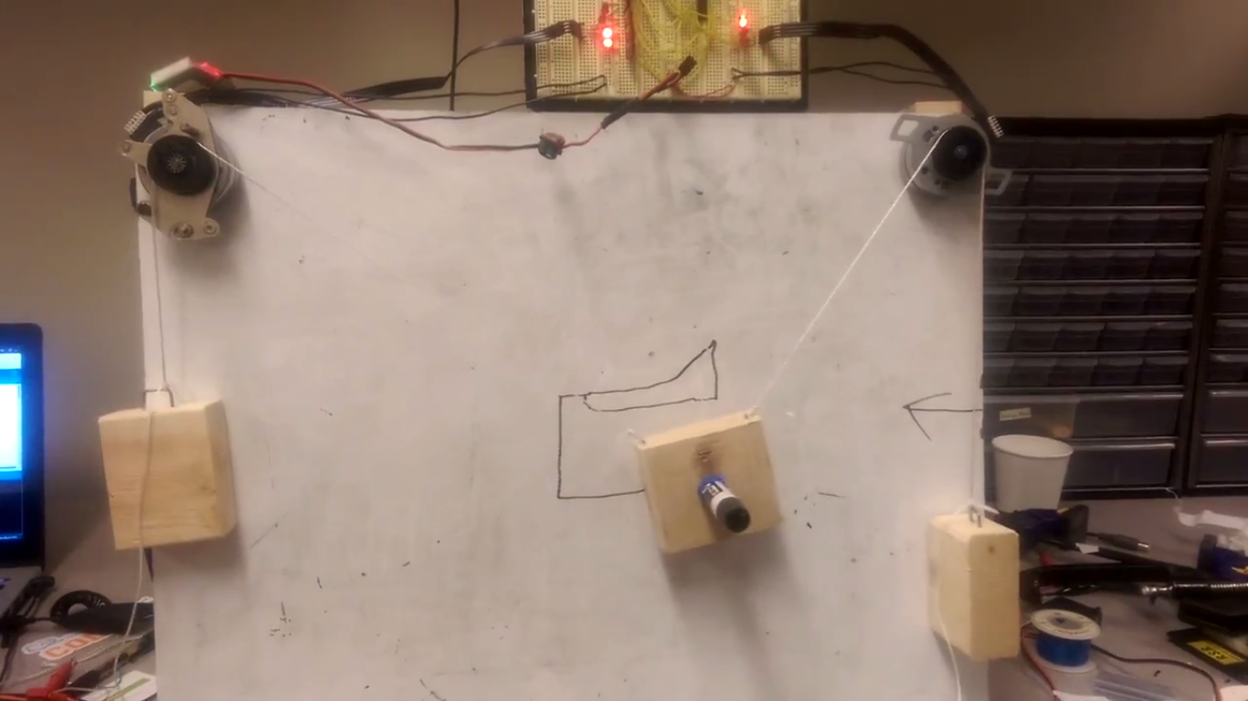 Two-axis Drawbot built for BoilerMake 2014