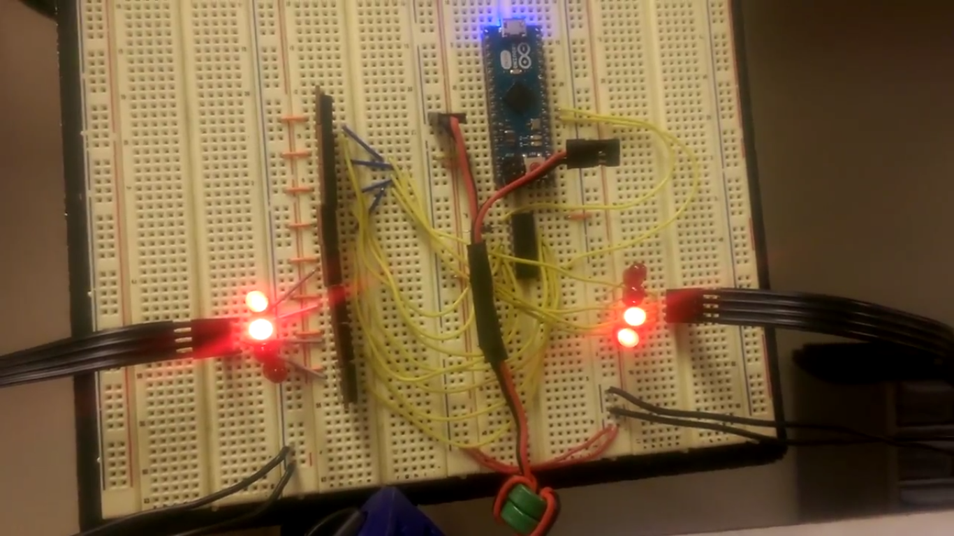 Drawbot microcontroller and discrete stepper-driver circuit